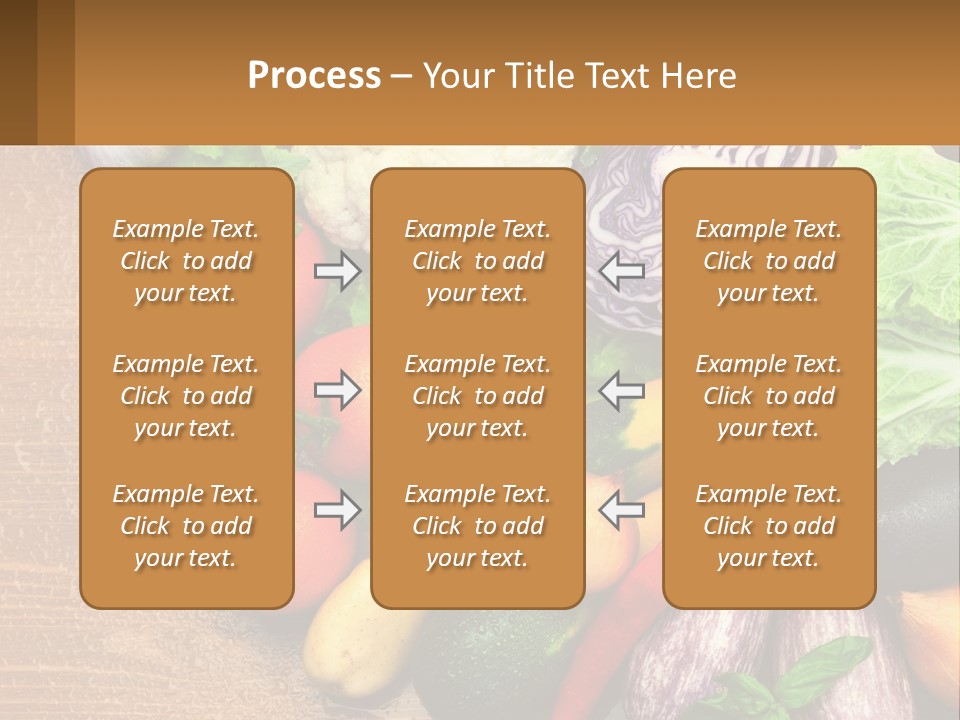 Vegetables On The Table PowerPoint Template
