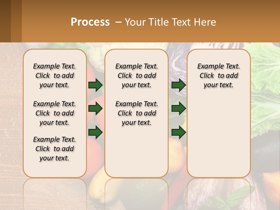 Vegetables On The Table PowerPoint Template