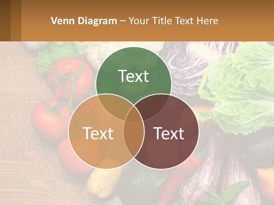 Vegetables On The Table PowerPoint Template