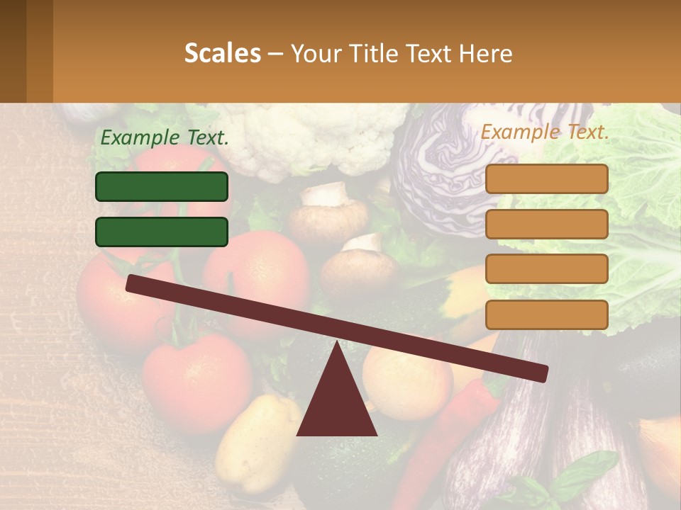 Vegetables On The Table PowerPoint Template