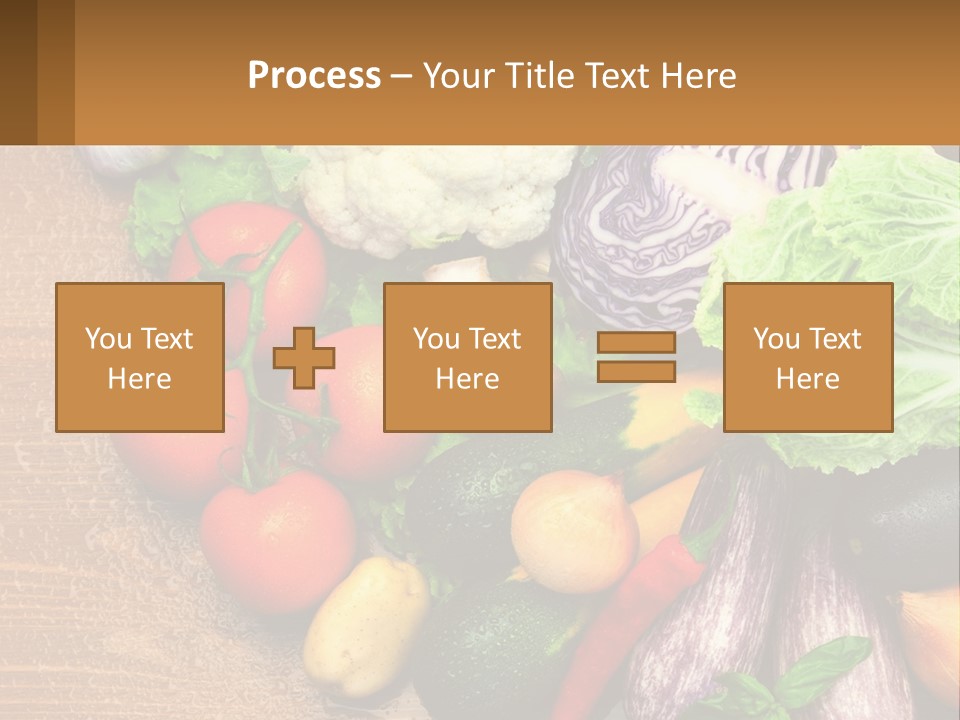 Vegetables On The Table PowerPoint Template