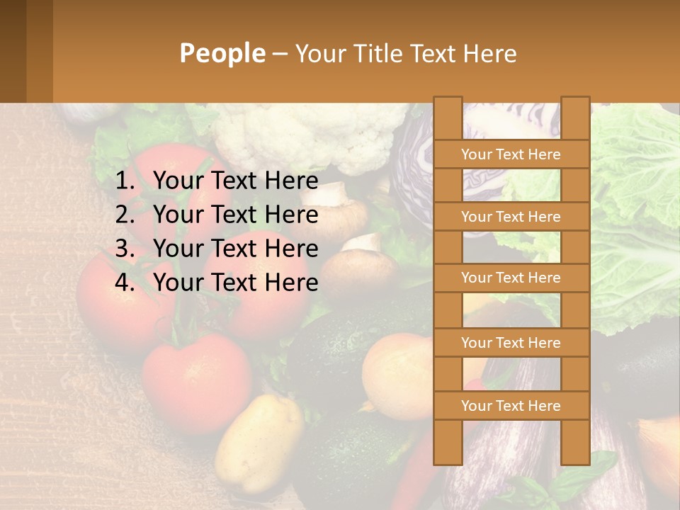 Vegetables On The Table PowerPoint Template