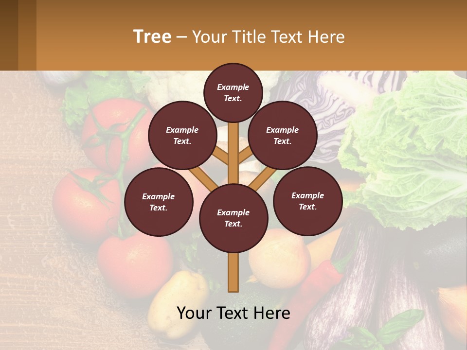 Vegetables On The Table PowerPoint Template