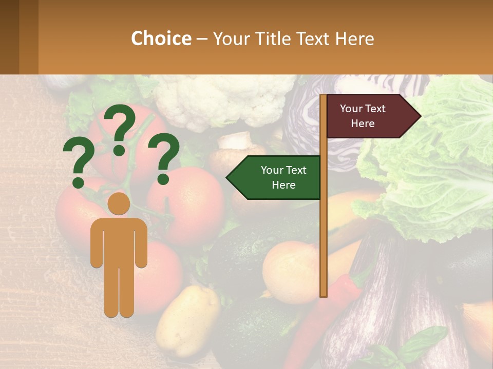 Vegetables On The Table PowerPoint Template