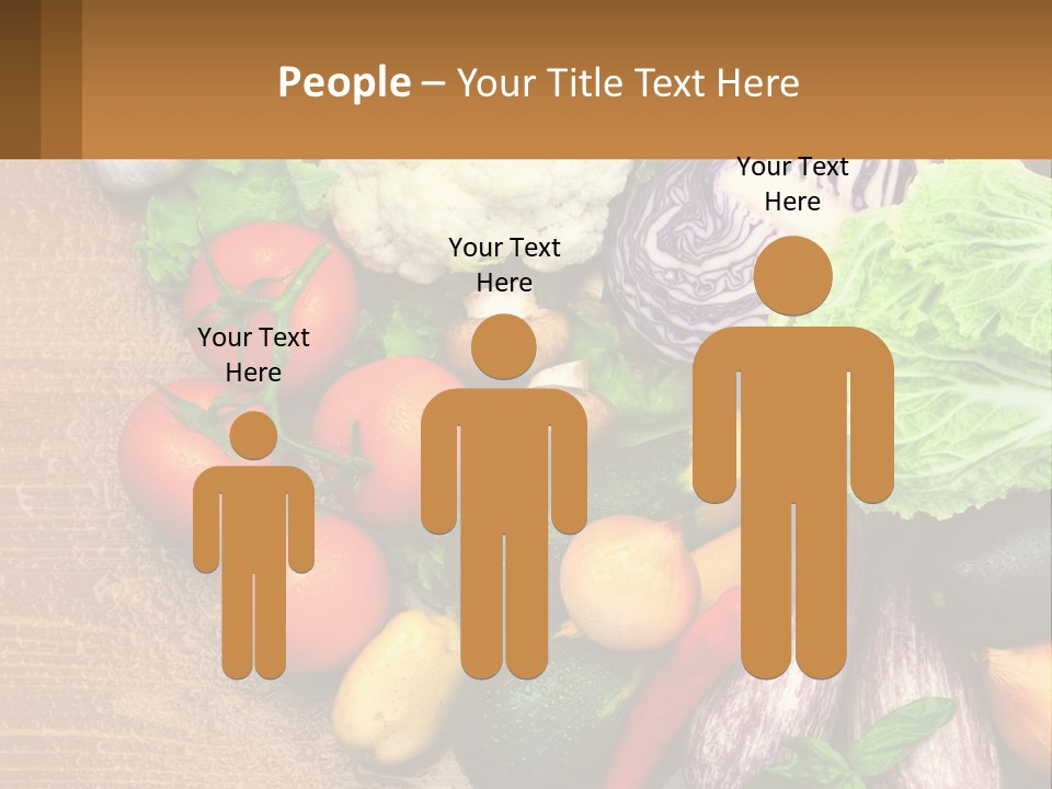 Vegetables On The Table PowerPoint Template