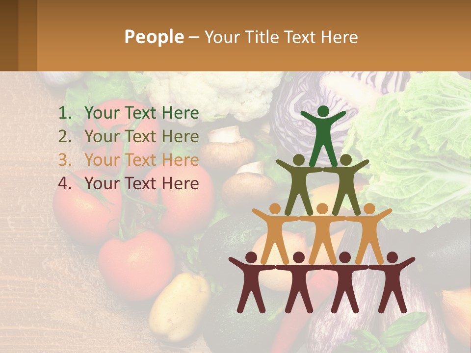 Vegetables On The Table PowerPoint Template