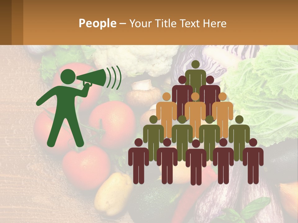 Vegetables On The Table PowerPoint Template