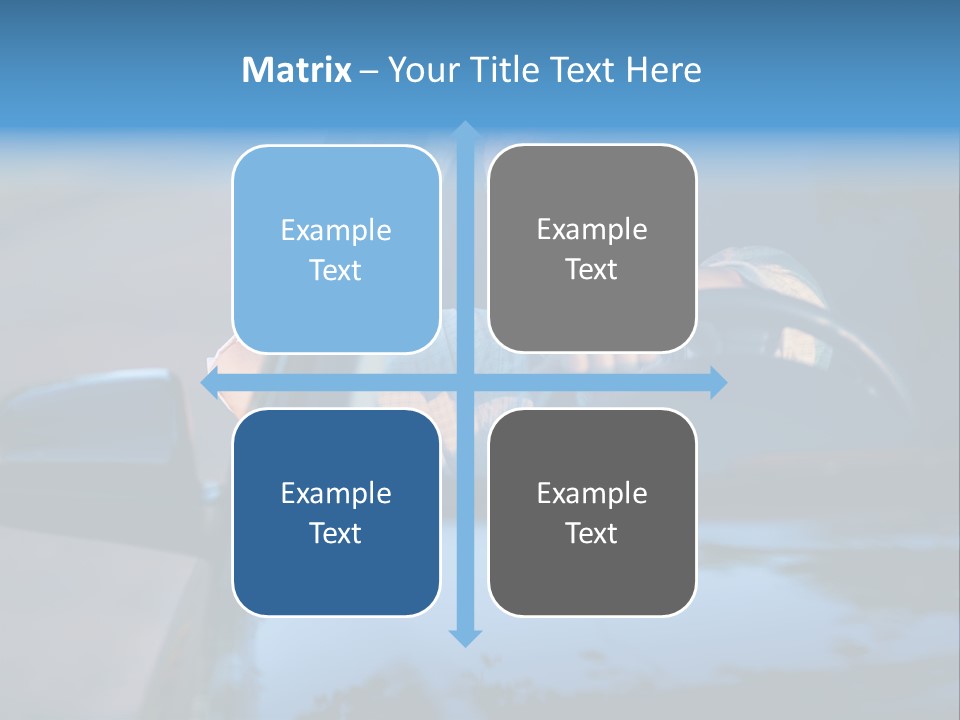 Man Driving A Car PowerPoint Template