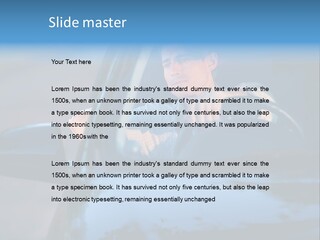 Man Driving A Car PowerPoint Template