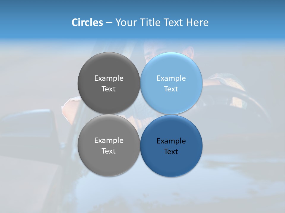 Man Driving A Car PowerPoint Template