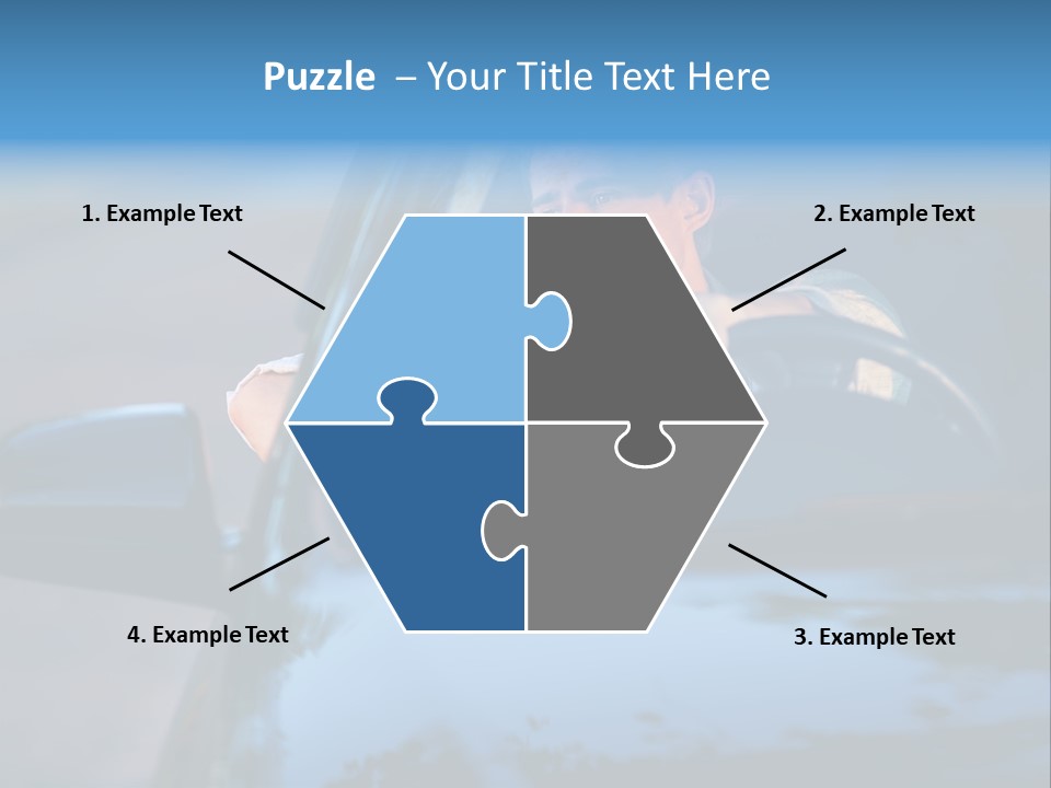 Man Driving A Car PowerPoint Template