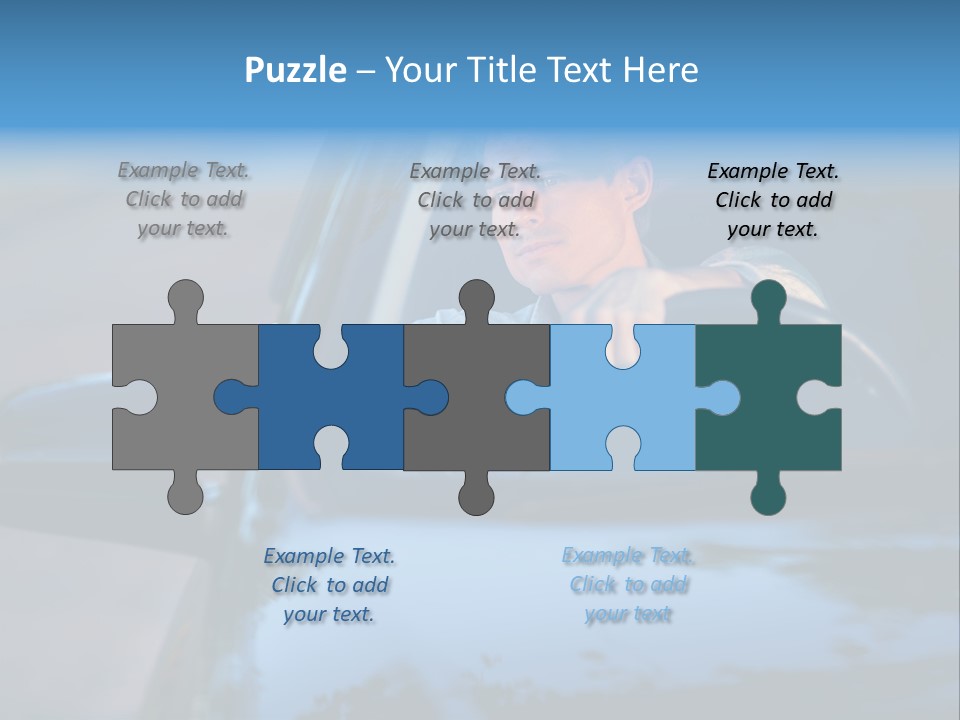 Man Driving A Car PowerPoint Template