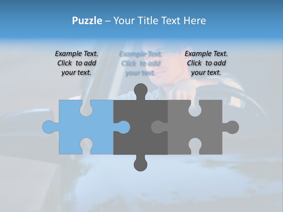 Man Driving A Car PowerPoint Template