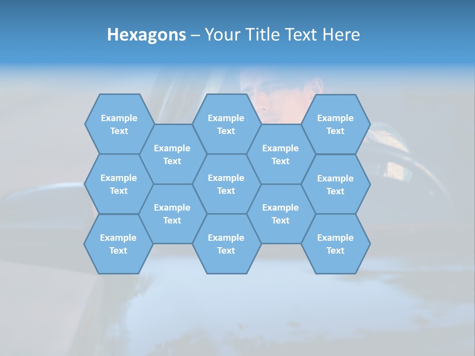 Man Driving A Car PowerPoint Template