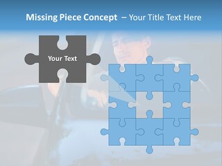 Man Driving A Car PowerPoint Template