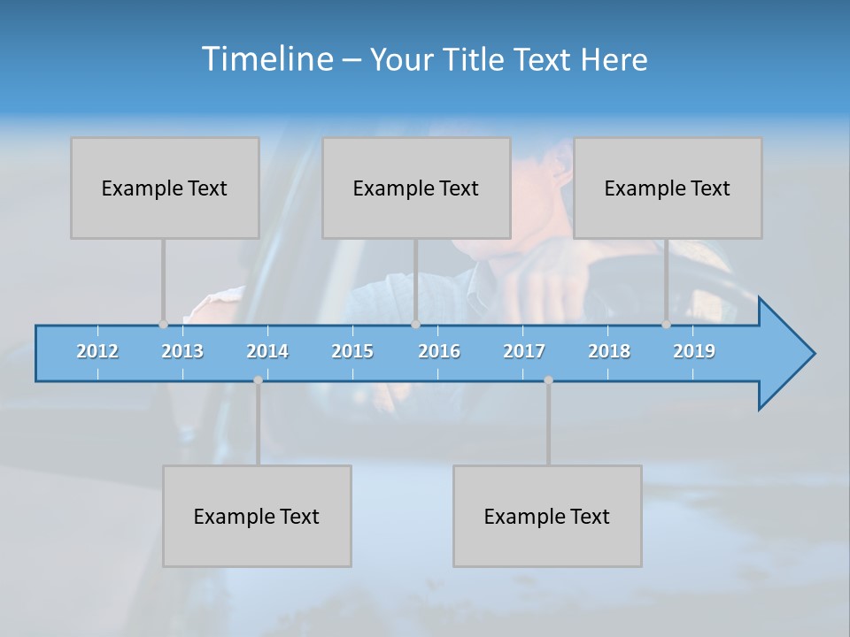 Man Driving A Car PowerPoint Template