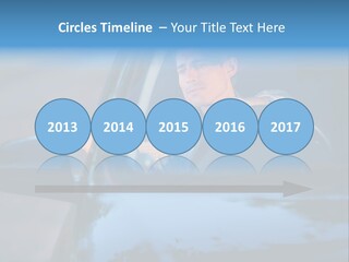 Man Driving A Car PowerPoint Template