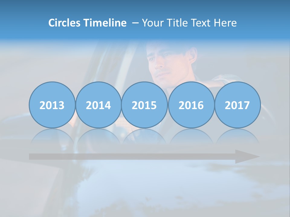 Man Driving A Car PowerPoint Template