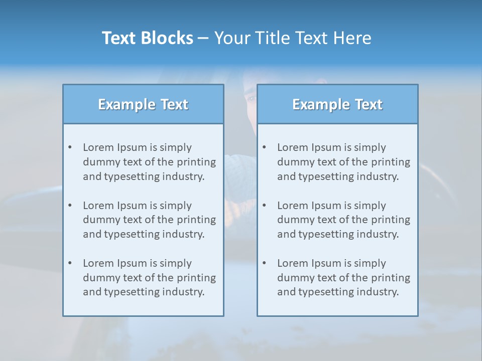 Man Driving A Car PowerPoint Template