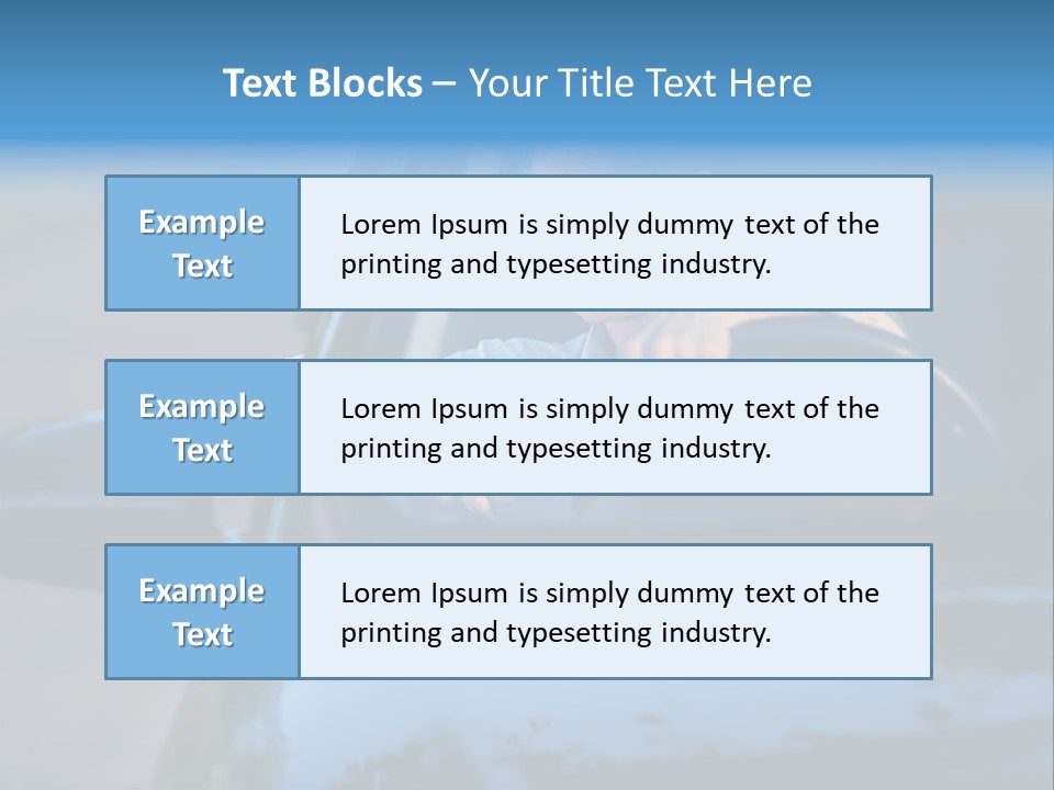 Man Driving A Car PowerPoint Template