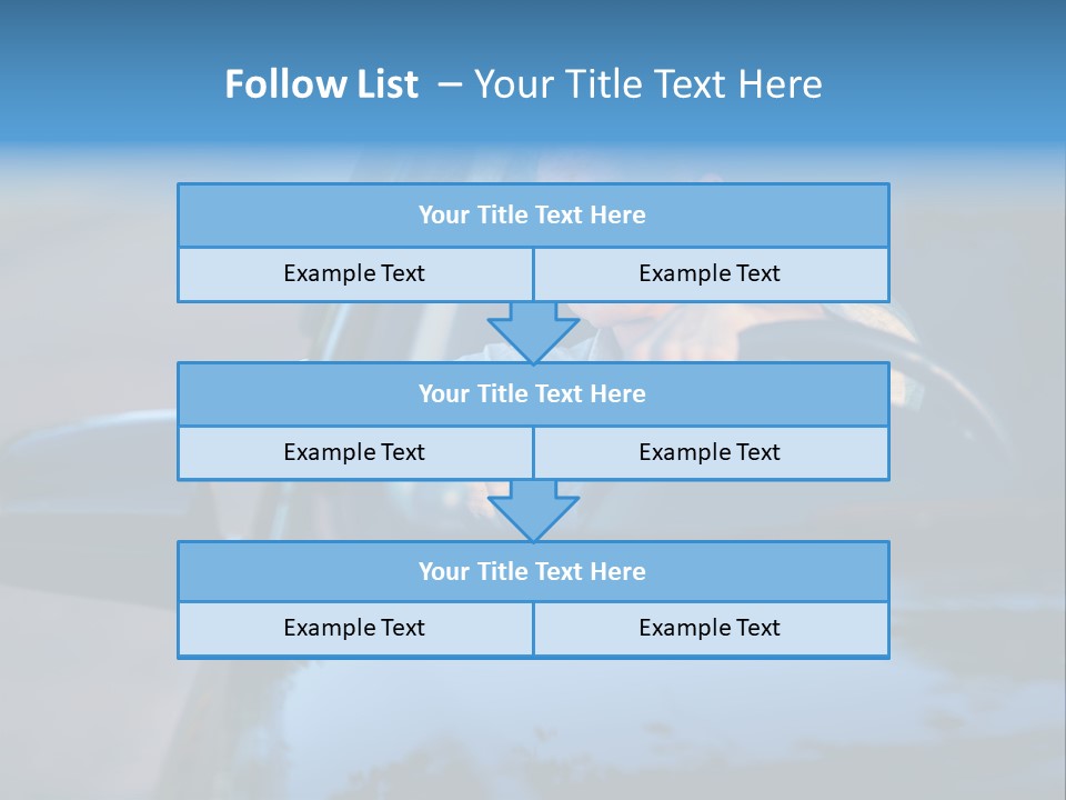Man Driving A Car PowerPoint Template