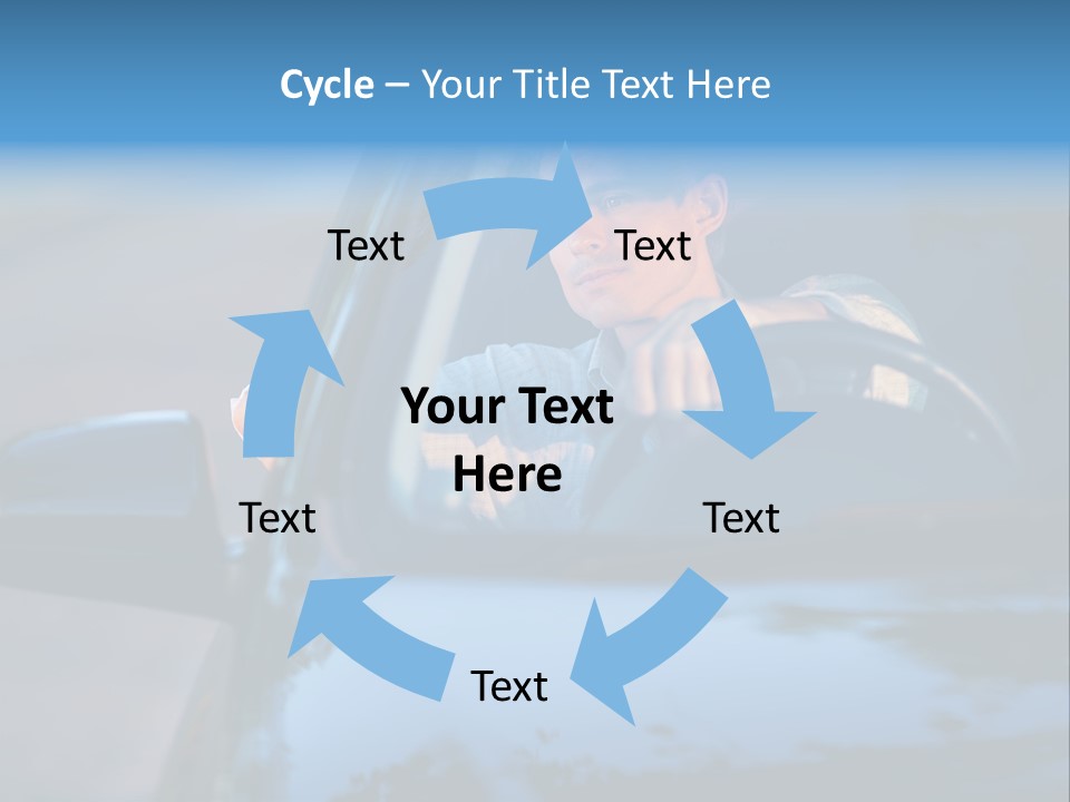 Man Driving A Car PowerPoint Template