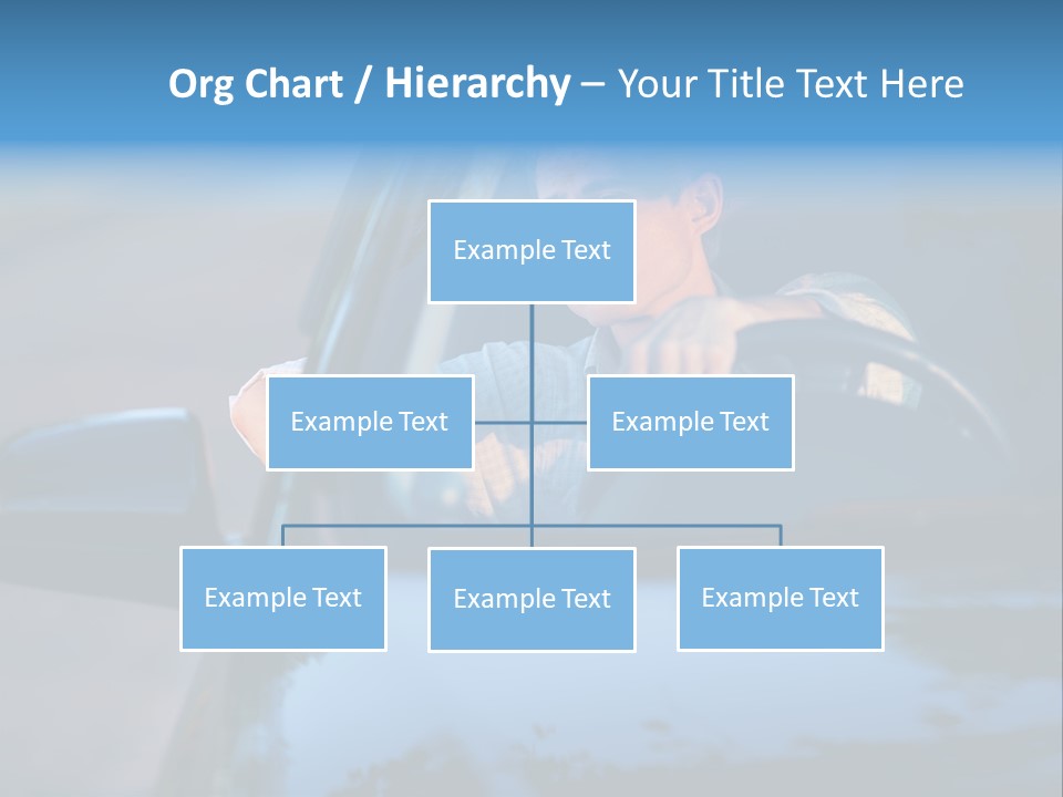 Man Driving A Car PowerPoint Template