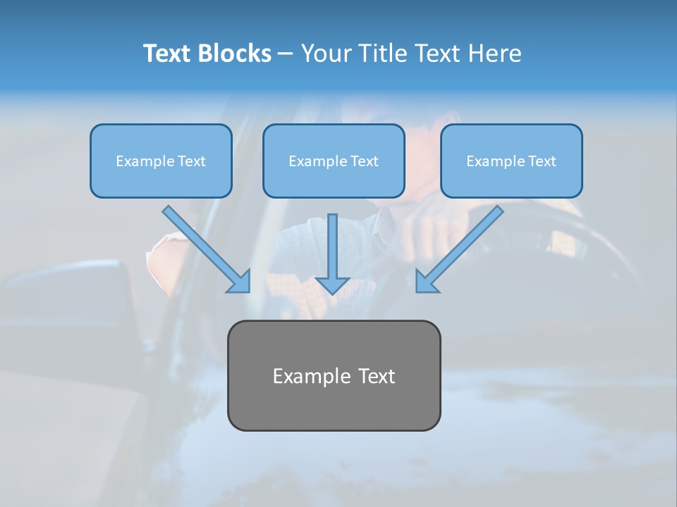 Man Driving A Car PowerPoint Template