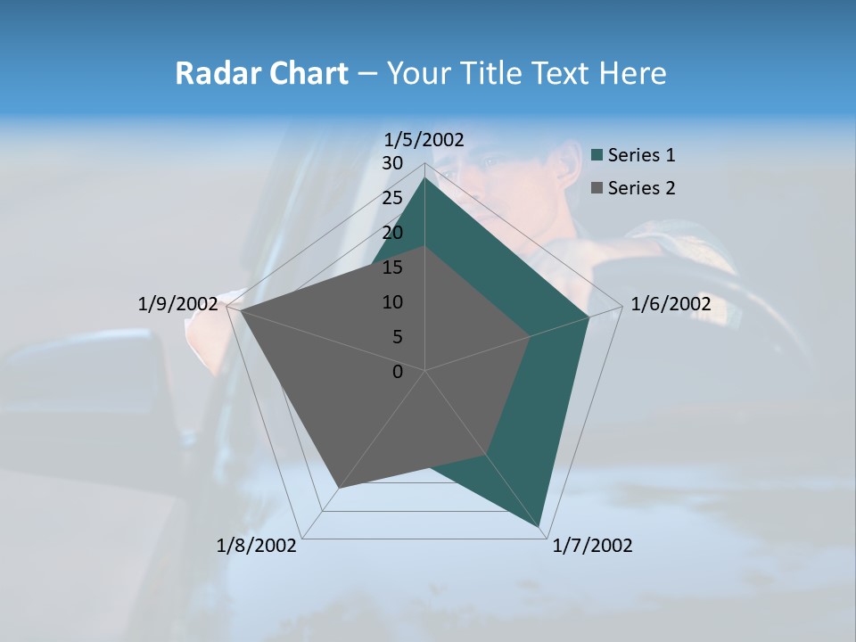 Man Driving A Car PowerPoint Template