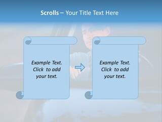 Man Driving A Car PowerPoint Template