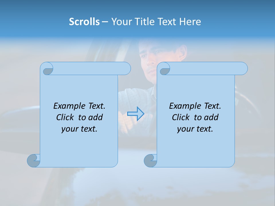 Man Driving A Car PowerPoint Template