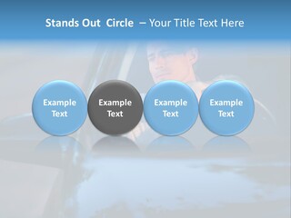 Man Driving A Car PowerPoint Template