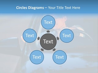 Man Driving A Car PowerPoint Template