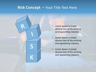 Man Driving A Car PowerPoint Template