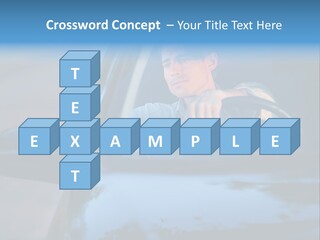 Man Driving A Car PowerPoint Template