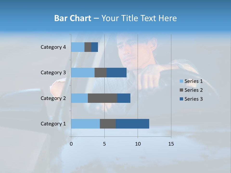 Man Driving A Car PowerPoint Template