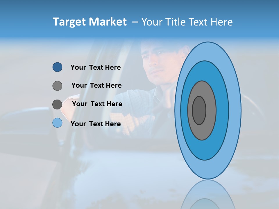 Man Driving A Car PowerPoint Template