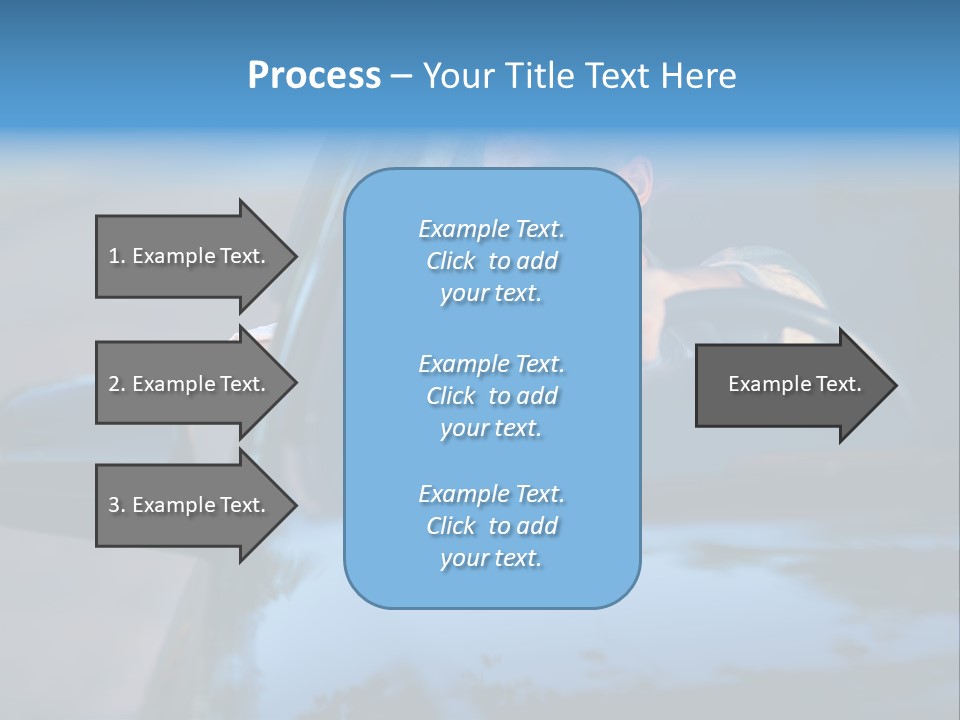Man Driving A Car PowerPoint Template