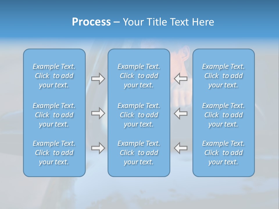 Man Driving A Car PowerPoint Template