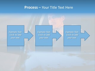 Man Driving A Car PowerPoint Template