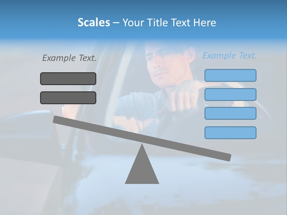 Man Driving A Car PowerPoint Template