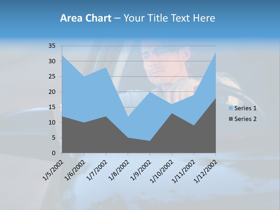 Man Driving A Car PowerPoint Template