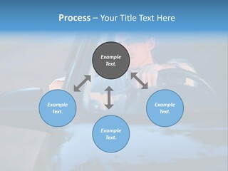 Man Driving A Car PowerPoint Template