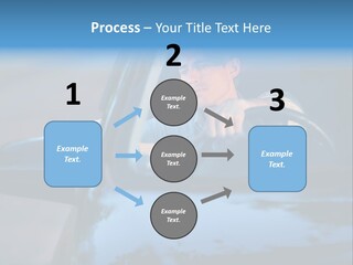 Man Driving A Car PowerPoint Template