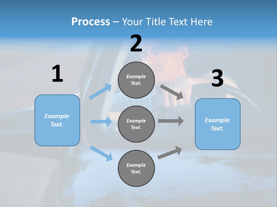 Man Driving A Car PowerPoint Template