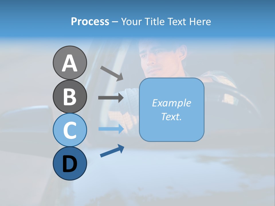 Man Driving A Car PowerPoint Template