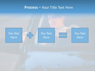 Man Driving A Car PowerPoint Template