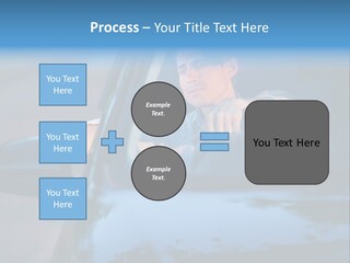 Man Driving A Car PowerPoint Template