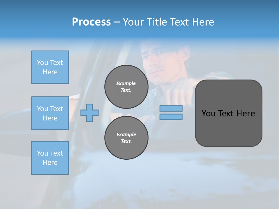 Man Driving A Car PowerPoint Template