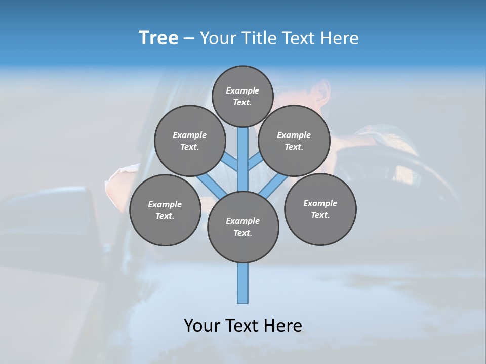 Man Driving A Car PowerPoint Template